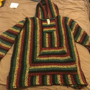 Baja joe Rasta colored drug rug